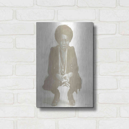 Luxe Metal Art 'Nina' by Stellar Design Studio, Metal Wall Art,12x16