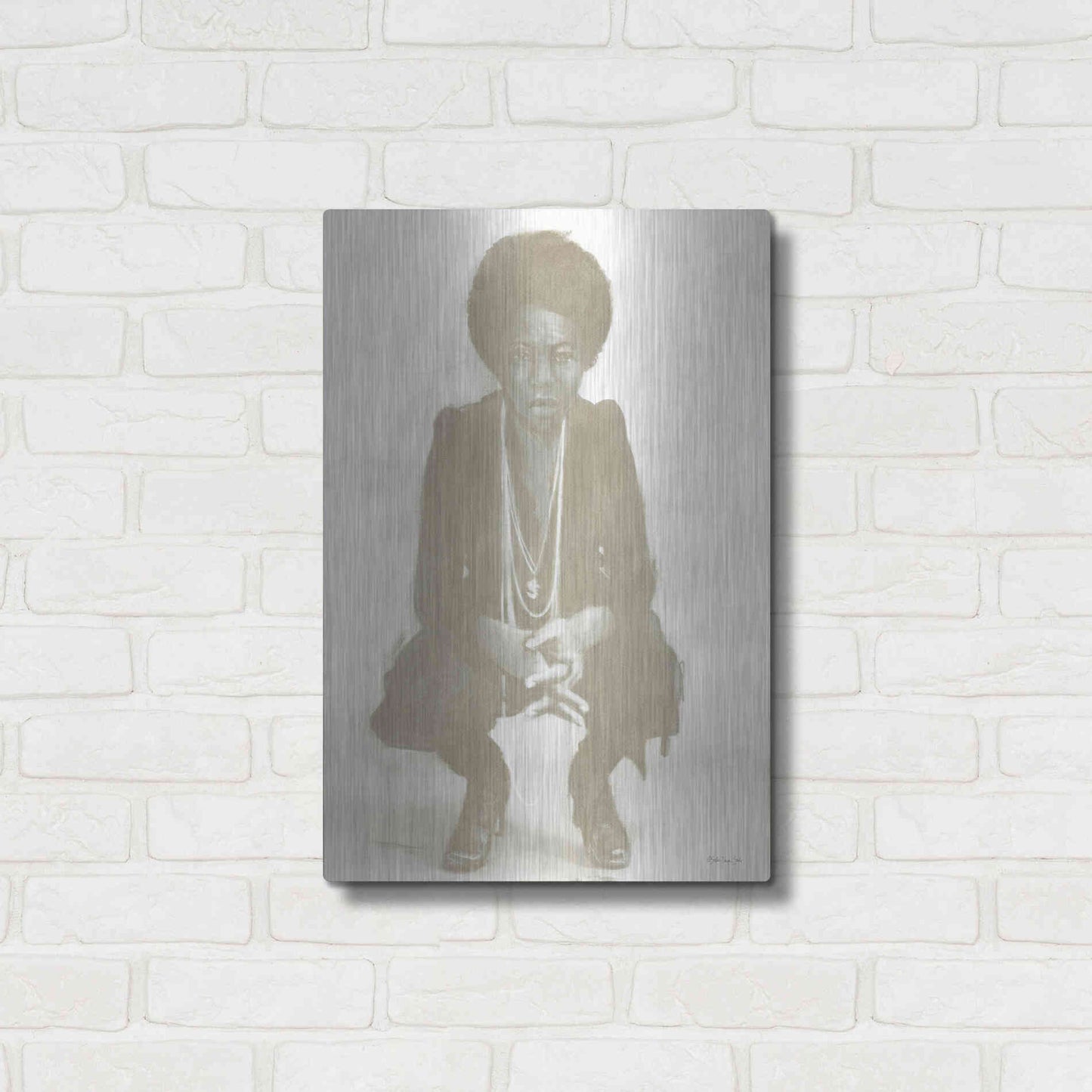 Luxe Metal Art 'Nina' by Stellar Design Studio, Metal Wall Art,16x24