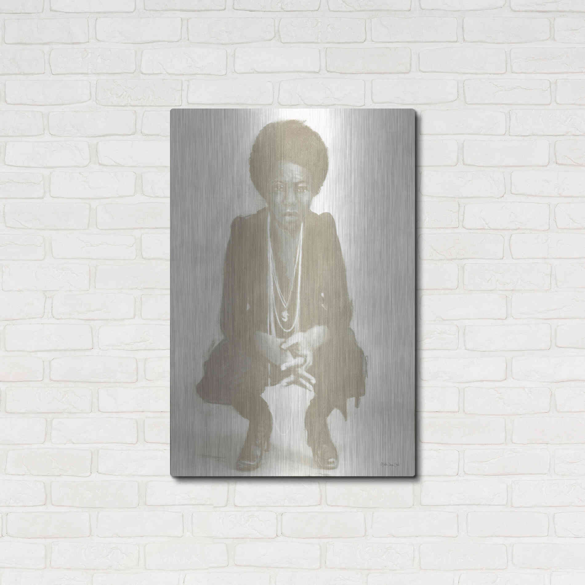 Luxe Metal Art 'Nina' by Stellar Design Studio, Metal Wall Art,24x36