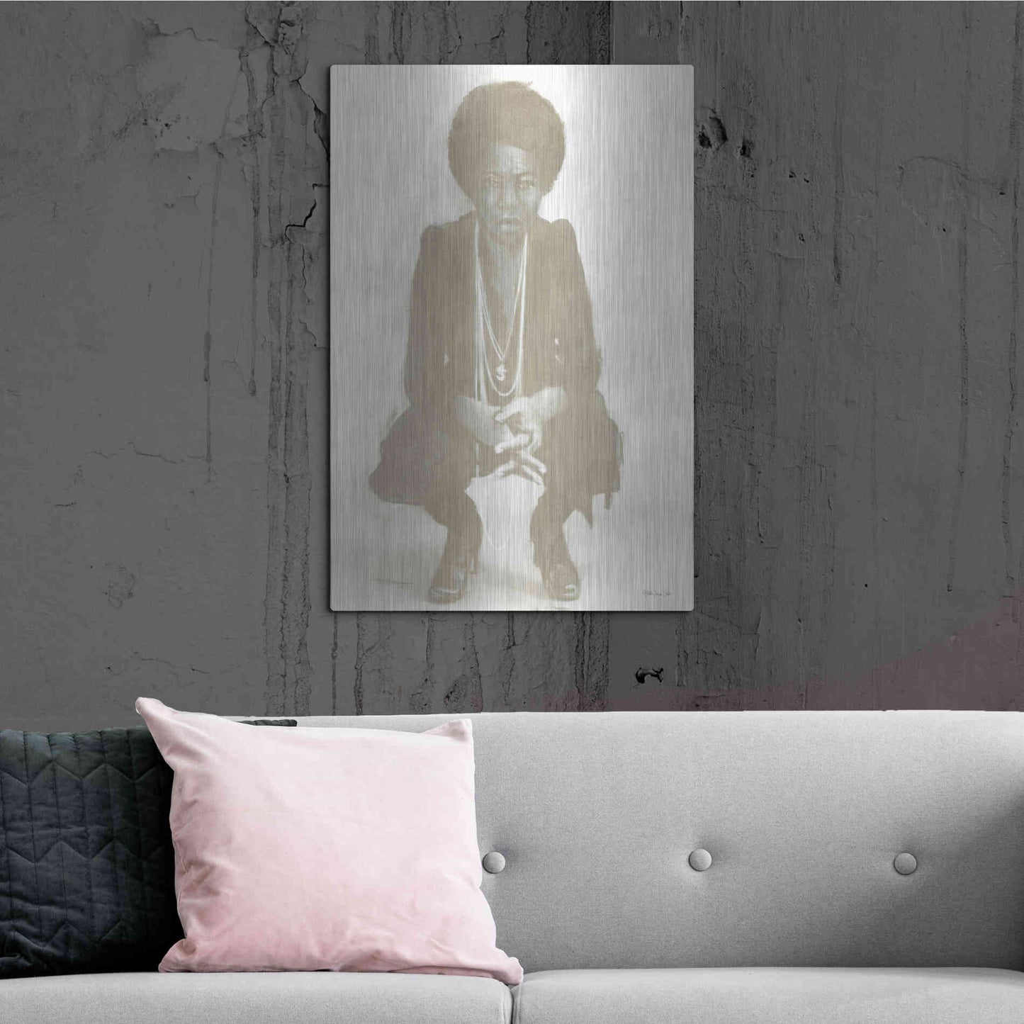 Luxe Metal Art 'Nina' by Stellar Design Studio, Metal Wall Art,24x36