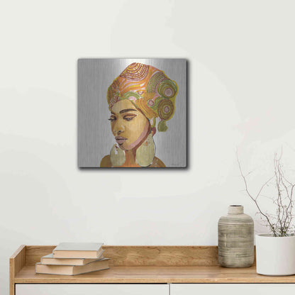 Luxe Metal Art 'Inner Strength' by Stellar Design Studio, Metal Wall Art,12x12