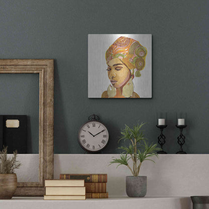 Luxe Metal Art 'Inner Strength' by Stellar Design Studio, Metal Wall Art,12x12