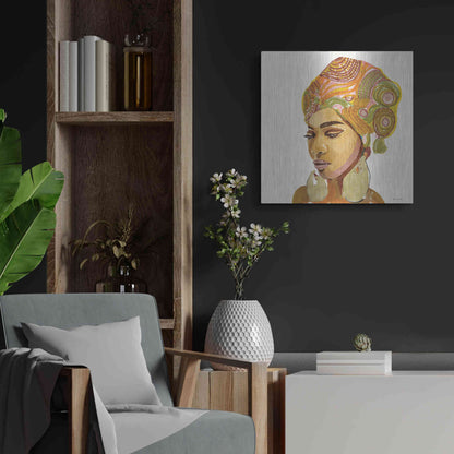 Luxe Metal Art 'Inner Strength' by Stellar Design Studio, Metal Wall Art,24x24