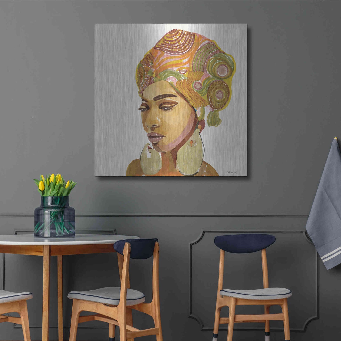 Luxe Metal Art 'Inner Strength' by Stellar Design Studio, Metal Wall Art,36x36