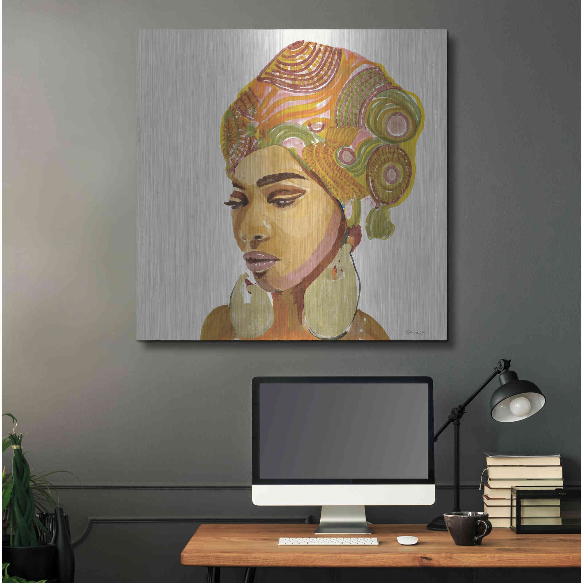 Luxe Metal Art 'Inner Strength' by Stellar Design Studio, Metal Wall Art,36x36
