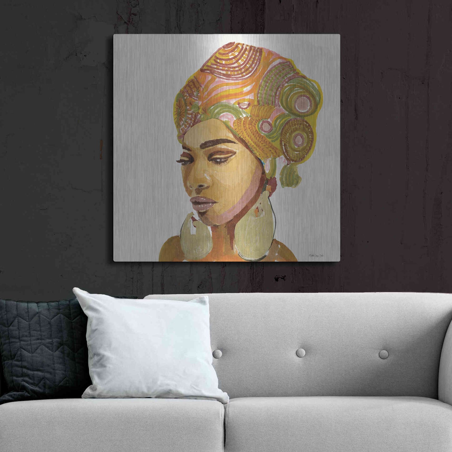Luxe Metal Art 'Inner Strength' by Stellar Design Studio, Metal Wall Art,36x36