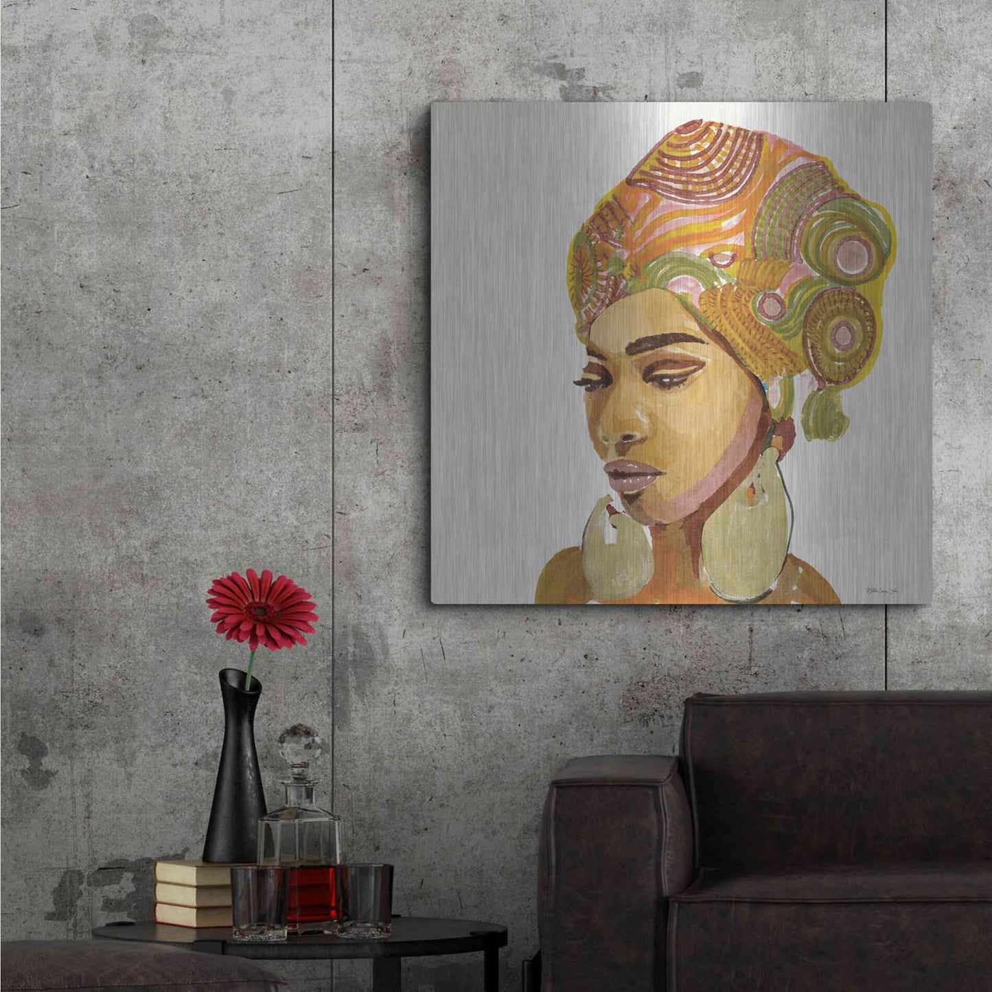 Luxe Metal Art 'Inner Strength' by Stellar Design Studio, Metal Wall Art,36x36