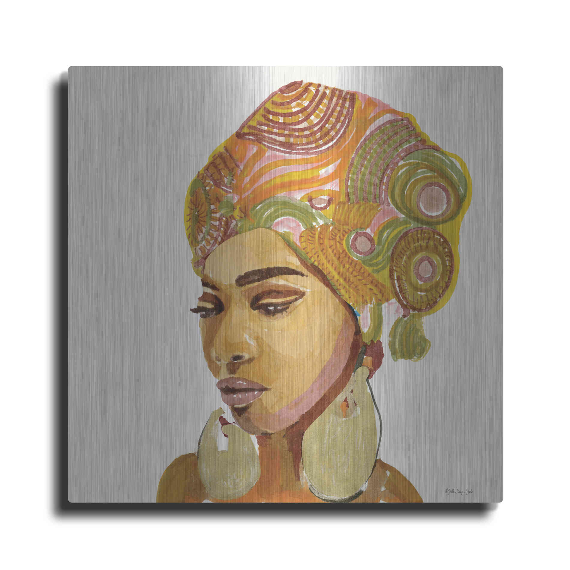 Luxe Metal Art 'Inner Strength' by Stellar Design Studio, Metal Wall Art