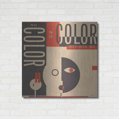 Luxe Metal Art 'Color Defines Me' by Stellar Design Studio, Metal Wall Art,36x36