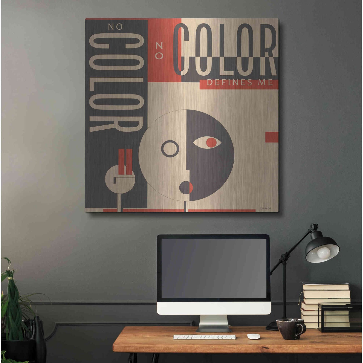 Luxe Metal Art 'Color Defines Me' by Stellar Design Studio, Metal Wall Art,36x36