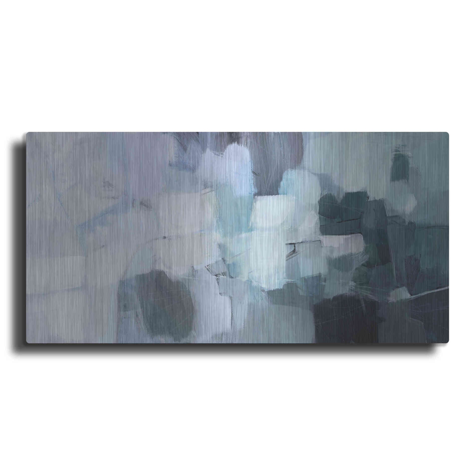 Luxe Metal Art 'Blue Deluge II' by Victoria Borges Metal Wall Art