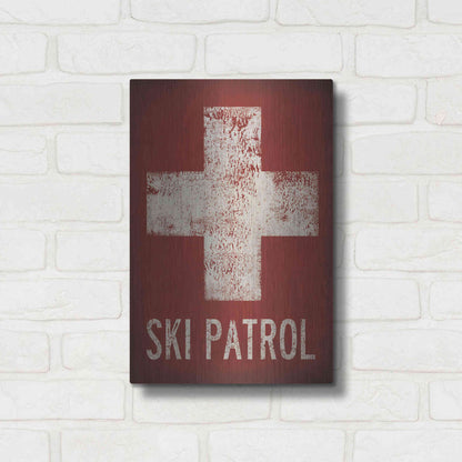 Luxe Metal Art 'Ski Patrol' by Ryan Fowler, Metal Wall Art,12x16