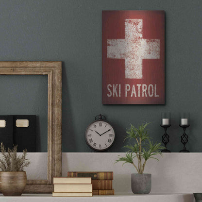 Luxe Metal Art 'Ski Patrol' by Ryan Fowler, Metal Wall Art,12x16