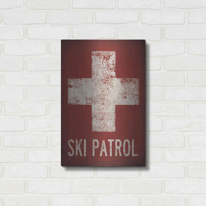 Luxe Metal Art 'Ski Patrol' by Ryan Fowler, Metal Wall Art,16x24