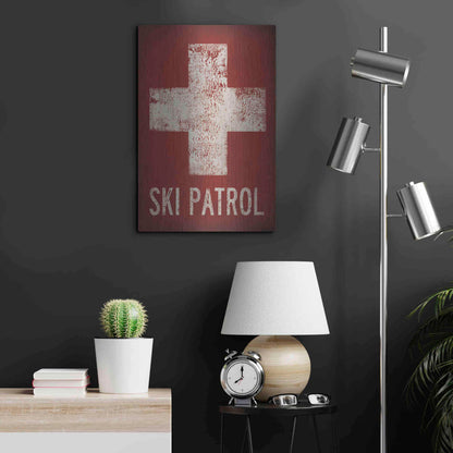 Luxe Metal Art 'Ski Patrol' by Ryan Fowler, Metal Wall Art,16x24