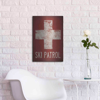 Luxe Metal Art 'Ski Patrol' by Ryan Fowler, Metal Wall Art,16x24