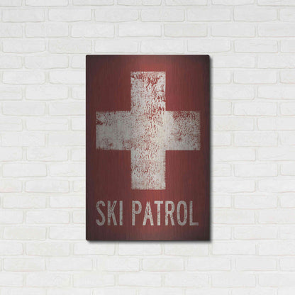 Luxe Metal Art 'Ski Patrol' by Ryan Fowler, Metal Wall Art,24x36