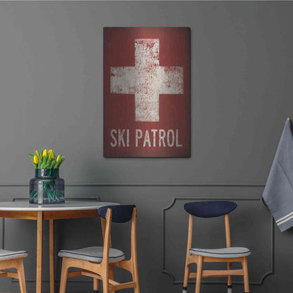 Luxe Metal Art 'Ski Patrol' by Ryan Fowler, Metal Wall Art,24x36