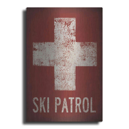 Luxe Metal Art 'Ski Patrol' by Ryan Fowler, Metal Wall Art