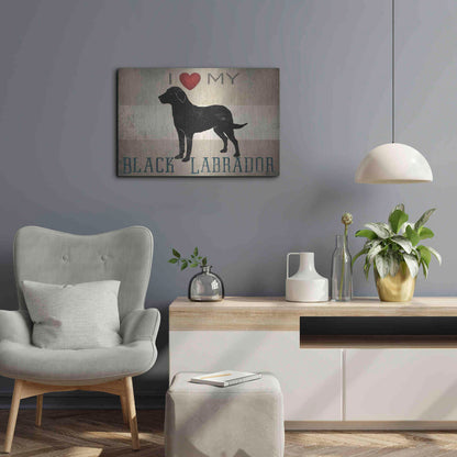 Luxe Metal Art 'Labrador Love I' by Ryan Fowler, Metal Wall Art,24x16