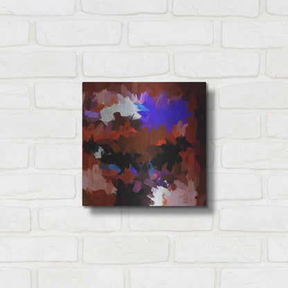 Luxe Metal Art 'Inverted Abstract Colorful Flows 15' by Irena Orlov Metal Wall Art,12x12