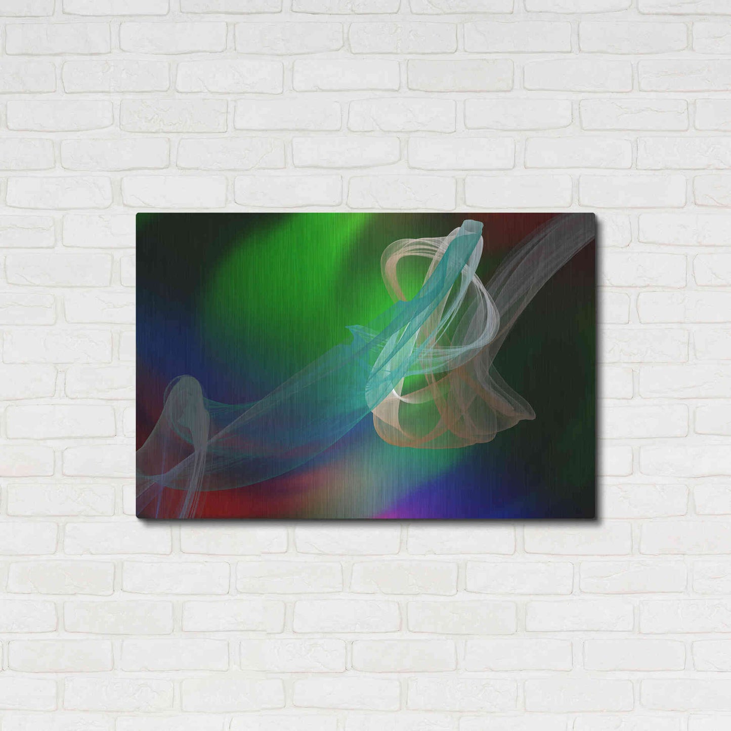 Luxe Metal Art 'Inverted Color In The Lines 1' by Irena Orlov Metal Wall Art,36x24