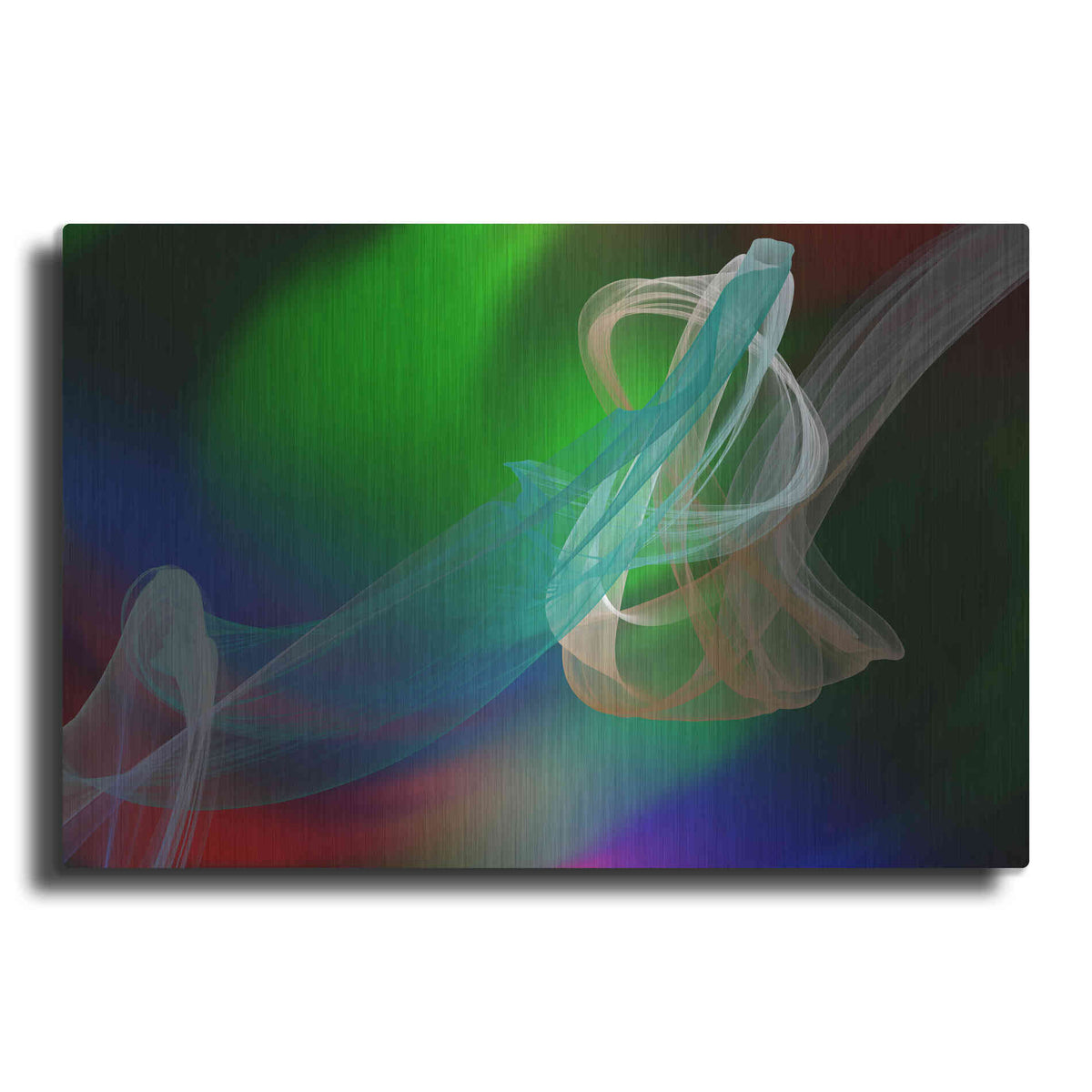 Luxe Metal Art 'Inverted Color In The Lines 1' by Irena Orlov Metal Wall Art