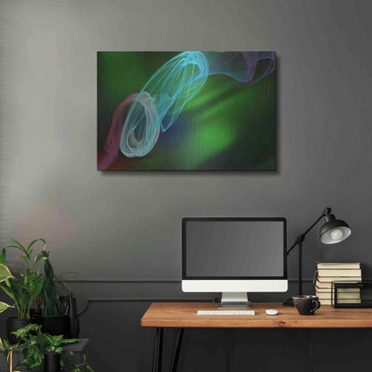 Luxe Metal Art 'Inverted Color In The Lines 10' by Irena Orlov Metal Wall Art,36x24