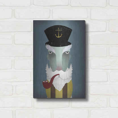 Luxe Metal Art 'Fisherman I' by Ryan Fowler, Metal Wall Art,12x16