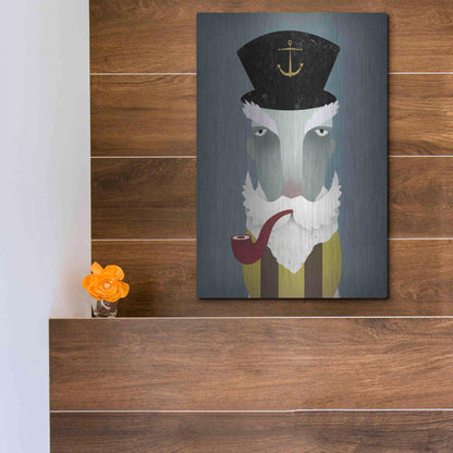 Luxe Metal Art 'Fisherman I' by Ryan Fowler, Metal Wall Art,12x16