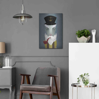 Luxe Metal Art 'Fisherman I' by Ryan Fowler, Metal Wall Art,16x24