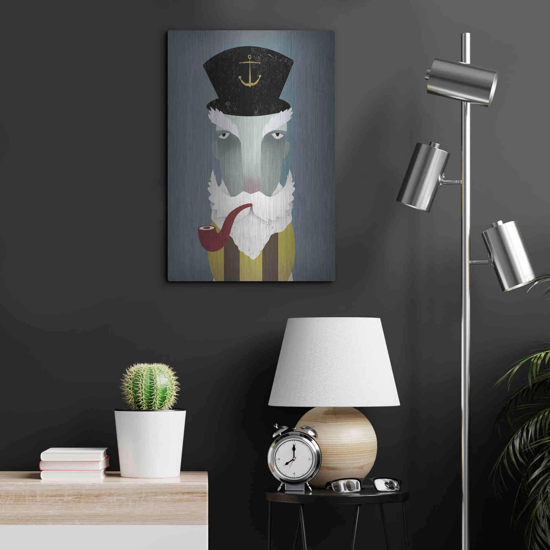 Luxe Metal Art 'Fisherman I' by Ryan Fowler, Metal Wall Art,16x24