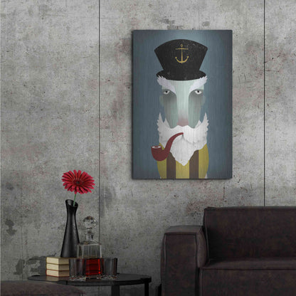 Luxe Metal Art 'Fisherman I' by Ryan Fowler, Metal Wall Art,24x36