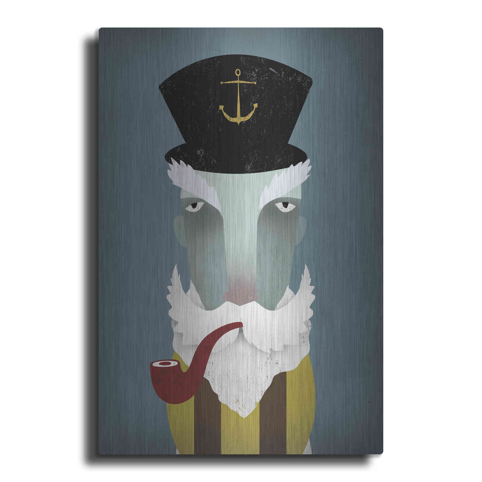 Luxe Metal Art 'Fisherman I' by Ryan Fowler, Metal Wall Art