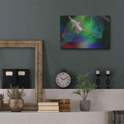 Luxe Metal Art 'Inverted Color In The Lines 2' by Irena Orlov Metal Wall Art,16x12