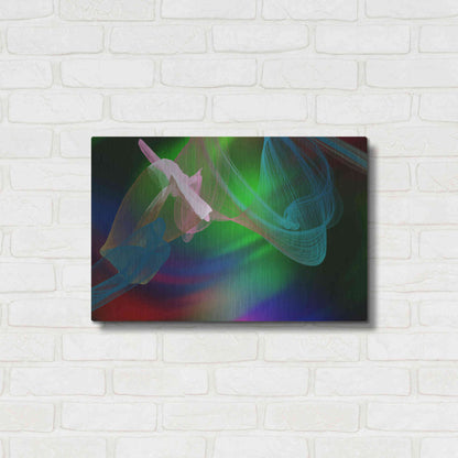 Luxe Metal Art 'Inverted Color In The Lines 2' by Irena Orlov Metal Wall Art,24x16