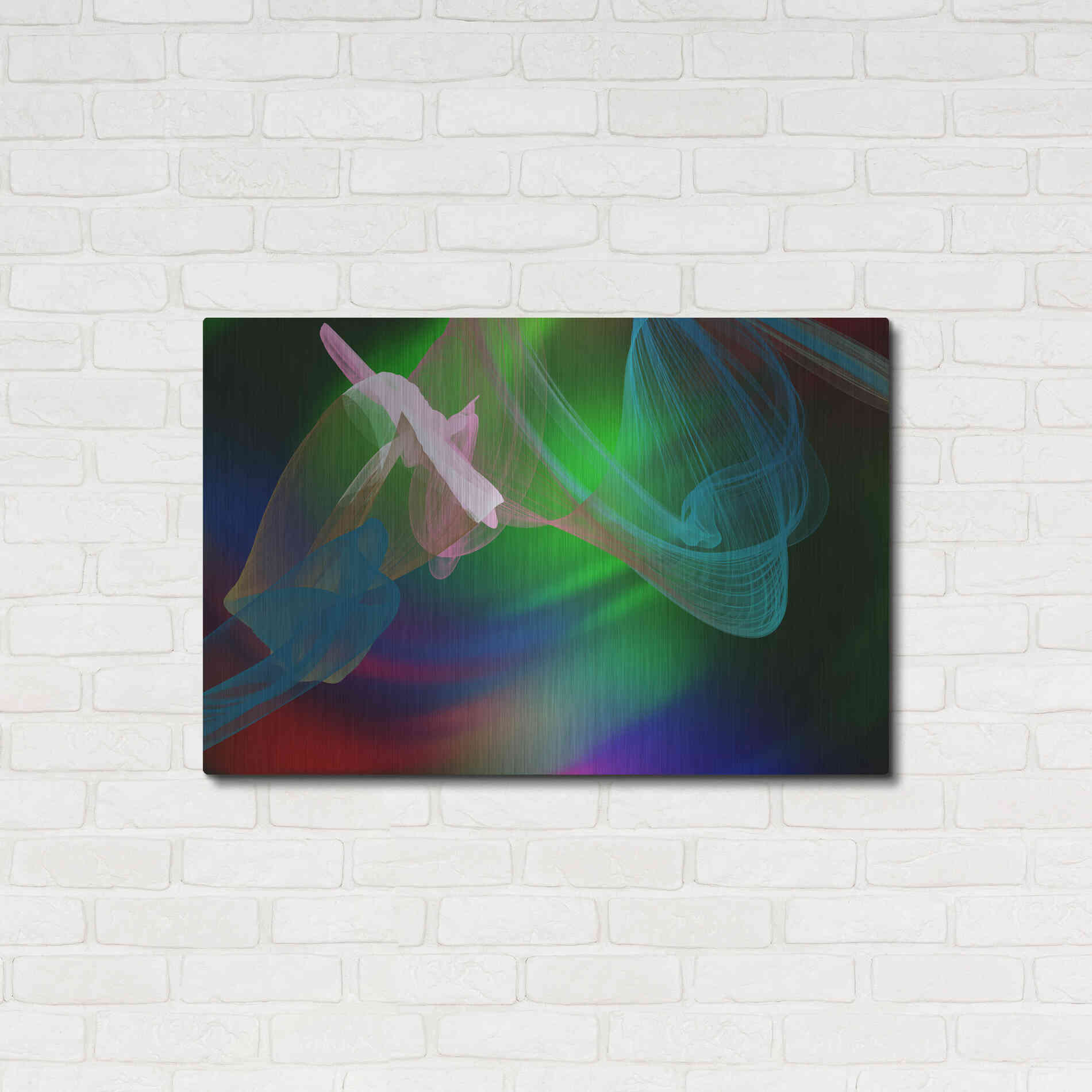 Luxe Metal Art 'Inverted Color In The Lines 2' by Irena Orlov Metal Wall Art,36x24