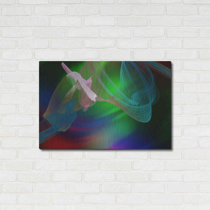 Luxe Metal Art 'Inverted Color In The Lines 2' by Irena Orlov Metal Wall Art,36x24