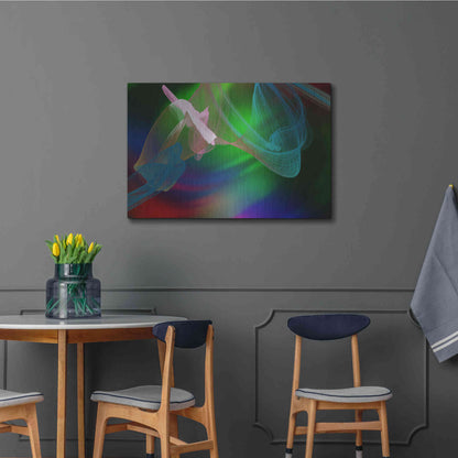 Luxe Metal Art 'Inverted Color In The Lines 2' by Irena Orlov Metal Wall Art,36x24