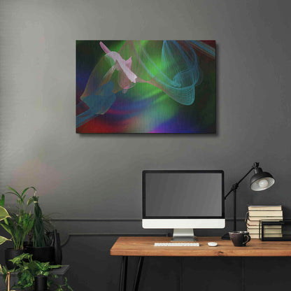 Luxe Metal Art 'Inverted Color In The Lines 2' by Irena Orlov Metal Wall Art,36x24