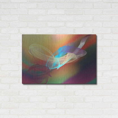 Luxe Metal Art 'Inverted Color In The Lines 6' by Irena Orlov Metal Wall Art,36x24