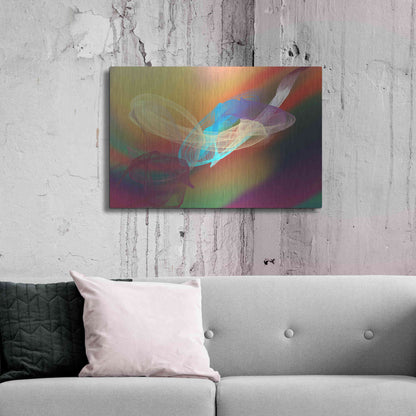 Luxe Metal Art 'Inverted Color In The Lines 6' by Irena Orlov Metal Wall Art,36x24