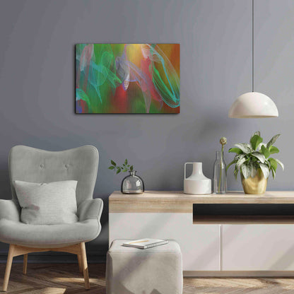 Luxe Metal Art 'Inverted Color In The Lines 7' by Irena Orlov Metal Wall Art,24x16