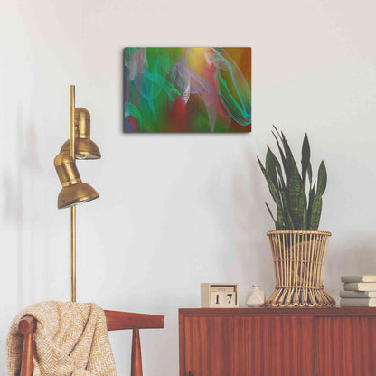 Luxe Metal Art 'Inverted Color In The Lines 7' by Irena Orlov Metal Wall Art,24x16