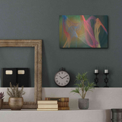 Luxe Metal Art 'Inverted Color In The Lines 9' by Irena Orlov Metal Wall Art,16x12