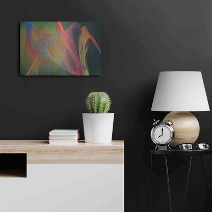 Luxe Metal Art 'Inverted Color In The Lines 9' by Irena Orlov Metal Wall Art,24x16
