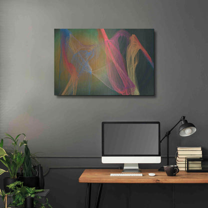Luxe Metal Art 'Inverted Color In The Lines 9' by Irena Orlov Metal Wall Art,36x24