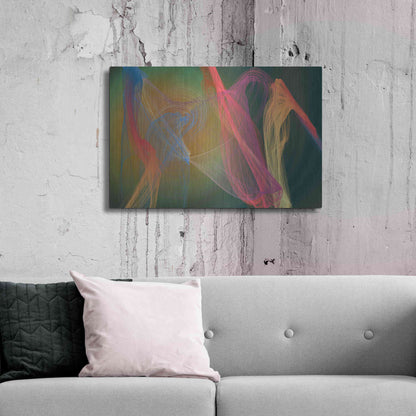 Luxe Metal Art 'Inverted Color In The Lines 9' by Irena Orlov Metal Wall Art,36x24