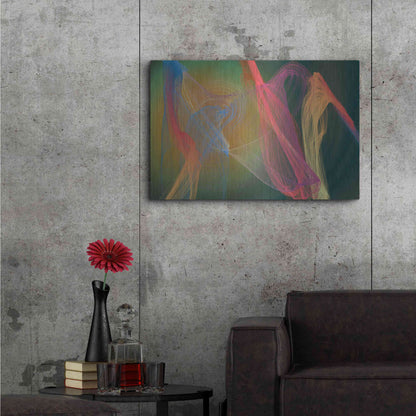 Luxe Metal Art 'Inverted Color In The Lines 9' by Irena Orlov Metal Wall Art,36x24