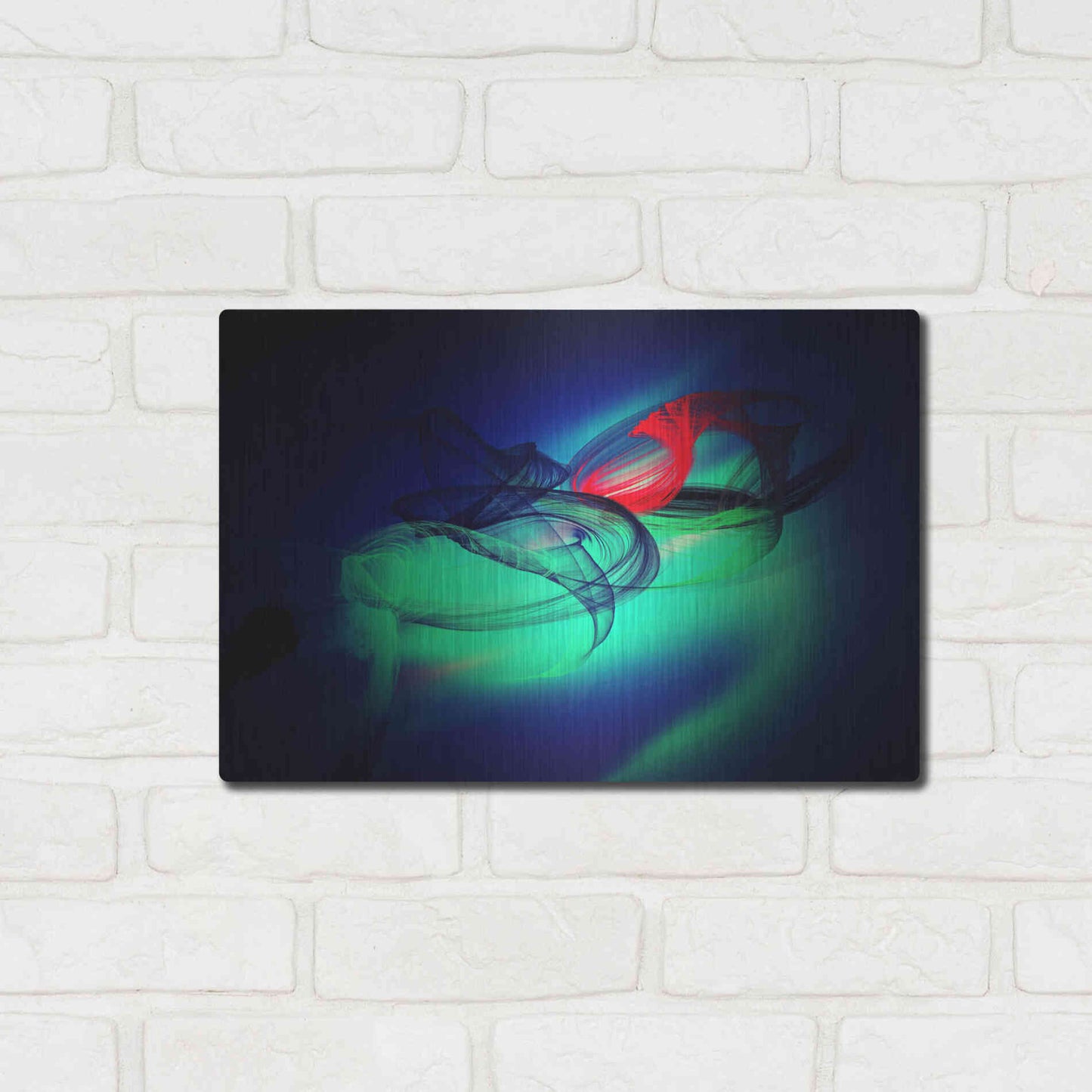 Luxe Metal Art 'Color In The Lines 12' by Irena Orlov, Metal Wall Art,16x12